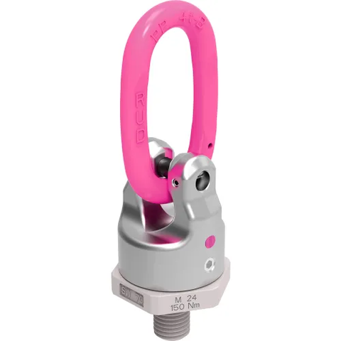 RUD Powerpoint Hoist Ring, 180 Pivot, 17, 630 lb. Load Capacity, 1.5 - 6 UNC Bolt, 15/16" Dim A Size