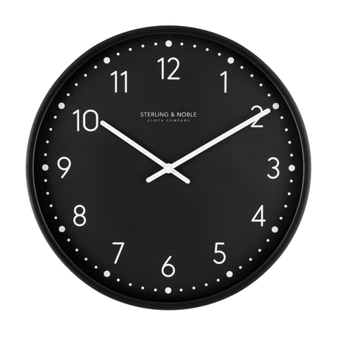 Mainstays 1.77 in Quartz Contemporary, Industrial, Modern, Farmhouse Retro Wall Clock