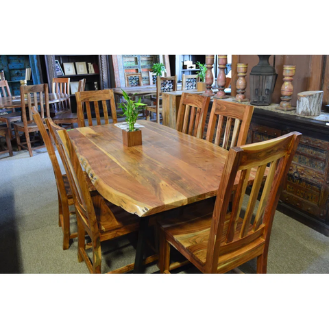 Caputo Solid Wood Top Dining Table