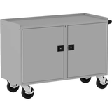 Valley Craft® Mobile Workbench with 4 Shelves & 2 Doors, 52"W x 21"D