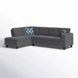 ChicFurnit L-Shaped Modular Sectional Sofa Couch Left Hand Facing Sofa
