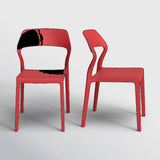 Farrah Outdoor Stacking Dining Side Chair (Set of 2)