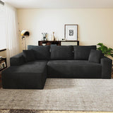 Ellie Cloudy Sectional Couch With L-shape Chaise, No Assembly Required, Modern Modular Sofa With Deep Seat