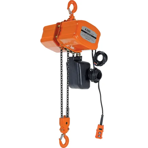 Economy Electric Chain Hoist, 2 Ton Capacity, 15' Lift, 16 FPM, 440V