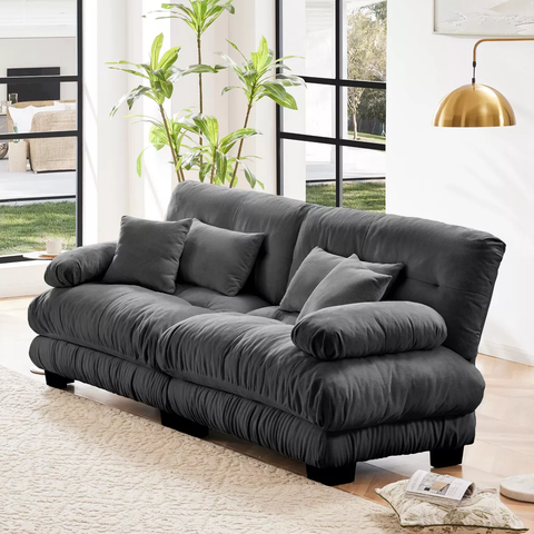 Bertram Modern 2 Seater Chenille 94" Sofa