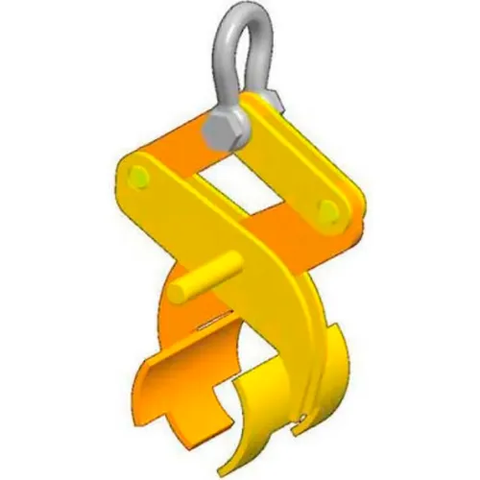 M&W 7-12" Bar Tong Lifter, Yellow - 2000 Lb. Capacity