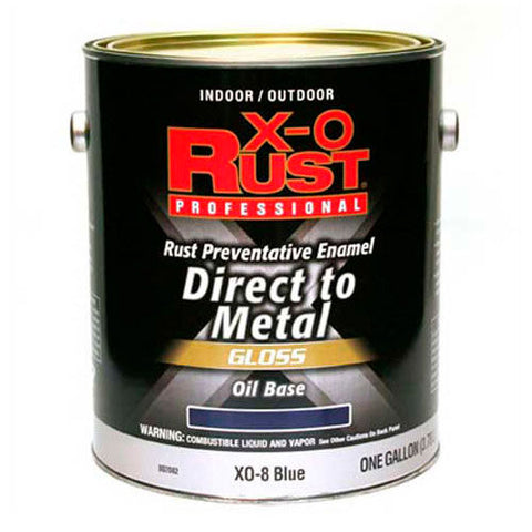 Oil Base DTM Enamel, Gloss Finish, Blue, Gallon - 802082