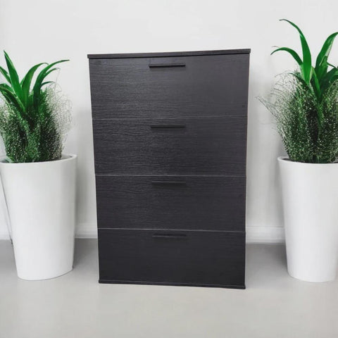 Oliver Four-Drawer Jumbo Chest in Black