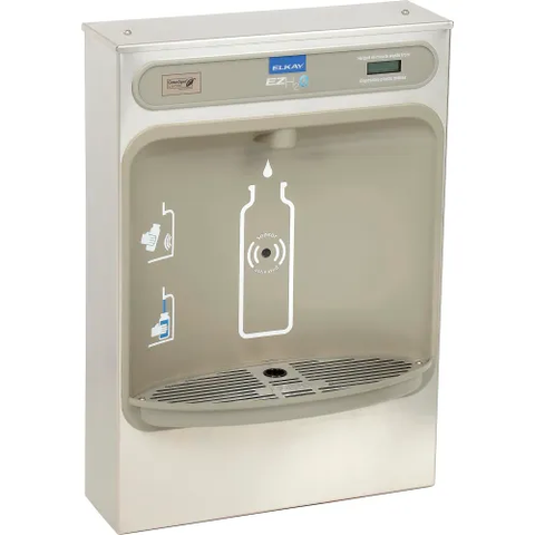 Elkay EZWSSM ezH2O Bottle Filling Station, Surface Mount, Non-Refrigerated, Non-Filtered, Stainless