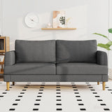 70" Modern Loveseat Sofa with USB Type-C Ports, Linen Fabric 2-Seater Deep Seat Couch, Cozy Small Couch Sofa for Living Room