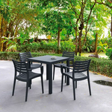 Siesta Artemis 5 Piece Outdoor Dining Set, 31-1/2"W x 29"H Table
