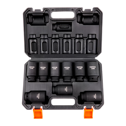 1/2" Drive Impact Socket Set, 6 Point