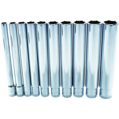 ASTRO 10PC 1/4″ Drive Extra Deep Metric Socket Set 6-15mm