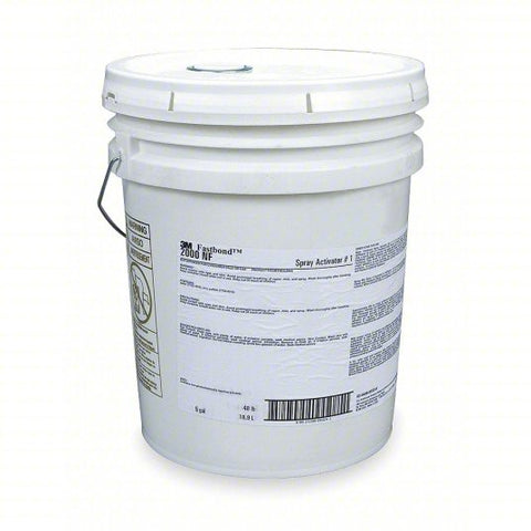 3M Activator: FastBond Spray Activator 1, 5 gal, Pail, Clear, For Contact Adhesive