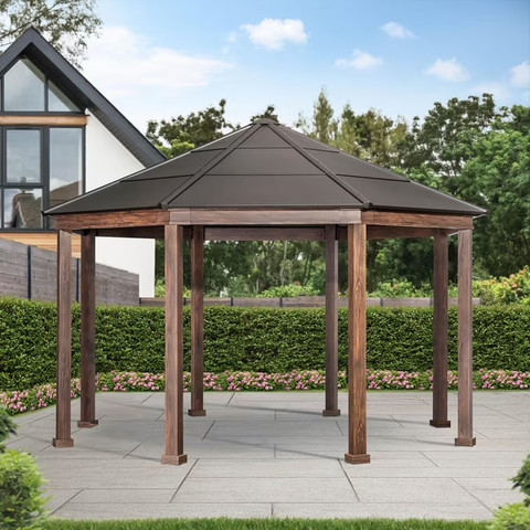 Sunjoy 15 ft. x 15 ft. Daybreak Octagon Hardtop Gazebo