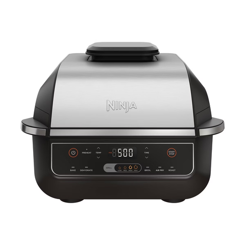 Ninja Foodi 6-in-1 Indoor Grill with Air Fry, Roast EG201 Black/Silver
