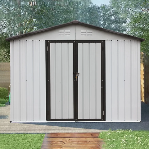 8 ft. W x 6 ft. D Metal Storage Shed