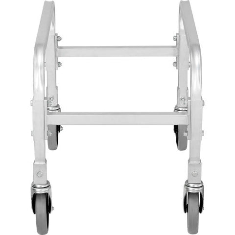 NSF Aluminum Lug Cart 23"L x 15-1/2"W x 19"H, 1 Tote Capacity, All Welded
