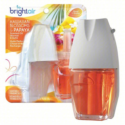 BRIGHT AIR Air Freshener Dispenser Kit: BRIGHT Air, Plug In, Dispenser/Refill Combos, Bottle, 8 PK