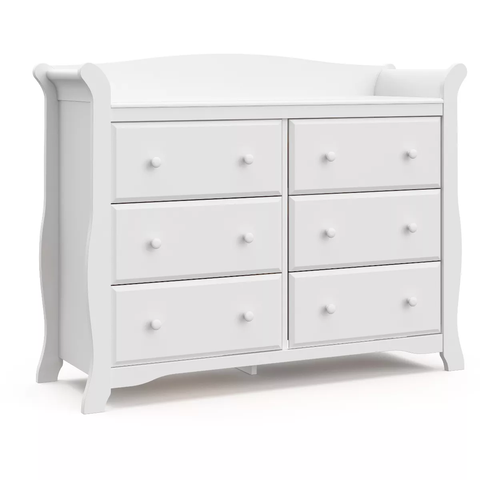 Storkcraft Avalon 6 Drawer Dresser - White
