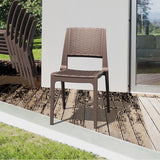 Martz Outdoor Stacking Dining Side Chair (Set of 2)
