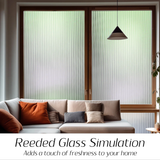 3D Striped Pattern Frosted Decorative Window Decal
