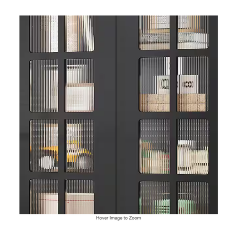 Alan Black 71 in. H Wood Storage Cabinet Doors 7-Adjustable Shelve, Kitchen Pantry Cabinet Living Room Bathroom