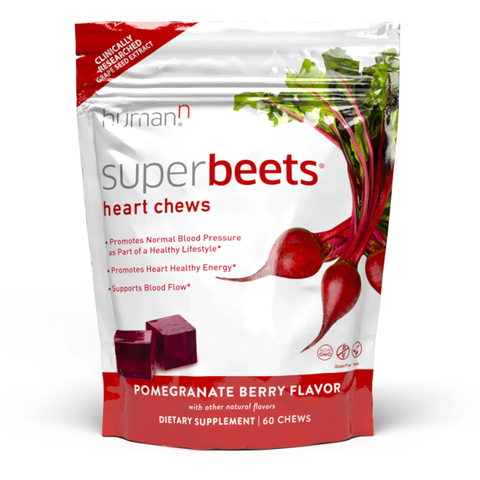 SuperBeets Heart Chews Daily Blood Pressure Support for Circulation - 60 Count