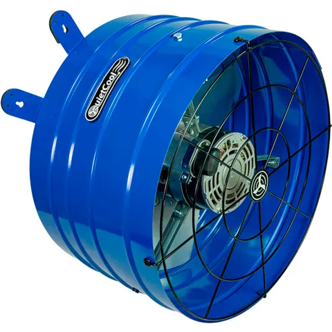 QuietCool Professional Attic Gable Fan, 120V, 1945 CFM, Blue, 2 Speed, 16" Diameter