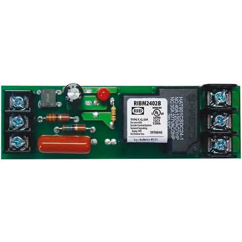 RIB® Panel Relay RIBM2402B, 4" x 1.25", 20A, SPDT, 24VAC/DC/208-277VAC