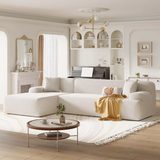 109" Simplified Style Large L-Shape Modular Sectional Sofa