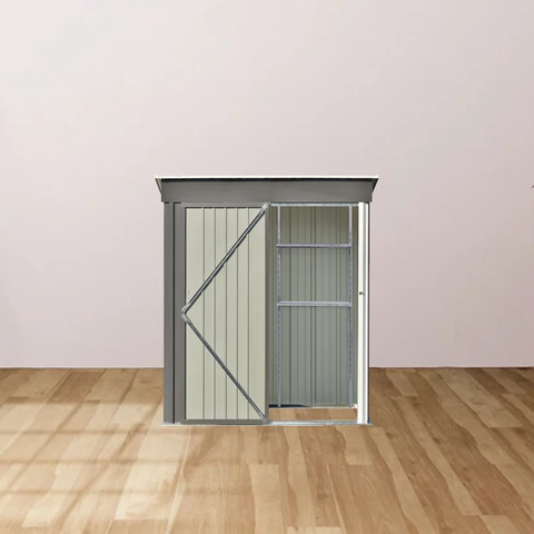 3 ft. W x 5 ft. D Metal Lean-To Garage Shed