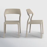 Farrah Outdoor Stacking Dining Side Chair (Set of 2)