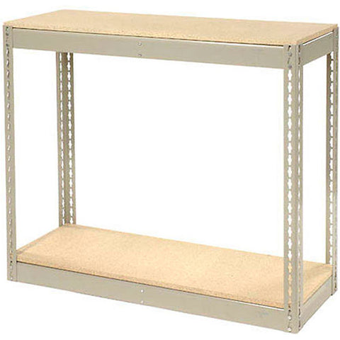 Record Storage Without Boxes 72"W x 30"D x 36"H - Gray