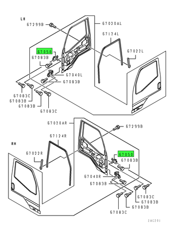 Upper Front Door Hinge