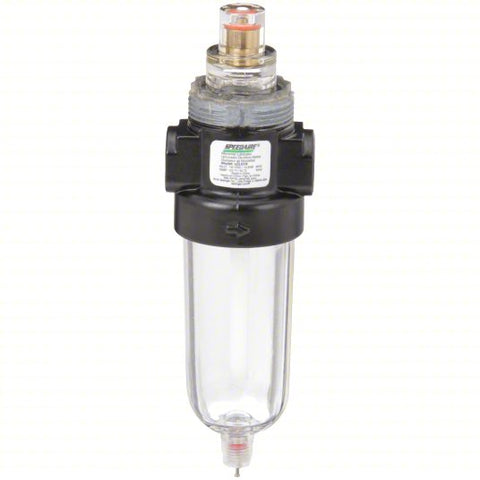 SPEEDAIRE Compressed Air Lubricator: Micro Mist, 1/4 in NPT, 14 cfm, 150 psi Max Op Pressure, Zinc
