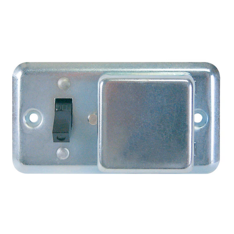Bussmann 15 amps Toggle Switch & Cover Gray 1 pk