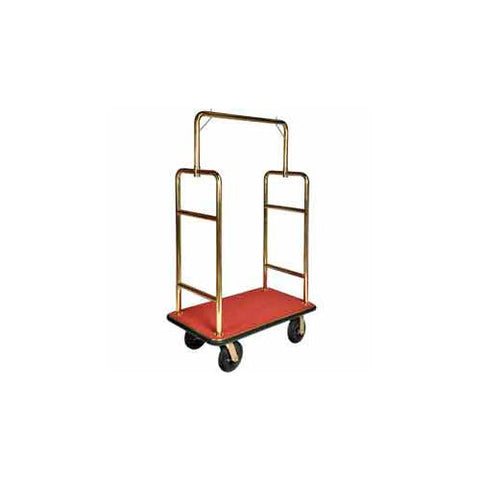 CSL HD Square Bellman Cart Titanium, Red Carpet, Black Bumper