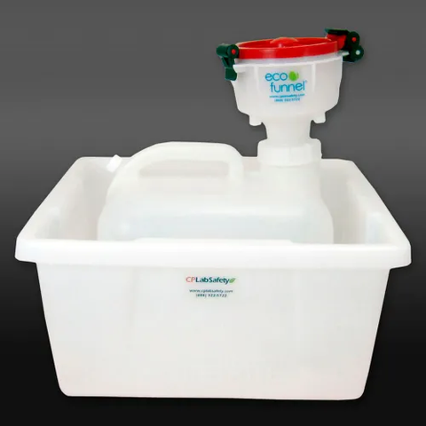 ECO Funnel® EF-4-63C-SYS 4" ECO Funnel System, 2.5 Gal Carboy & Secondary Container, Red Lid