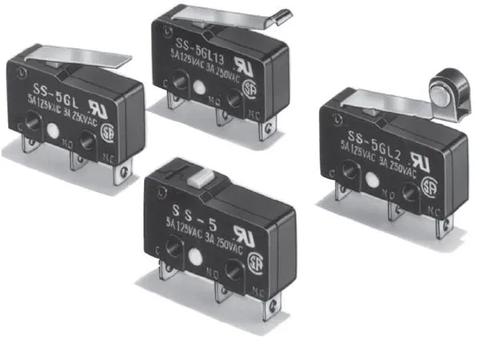 Basic / Snap Action Switches Hinge Lever 50gf 5A SPDT Solder