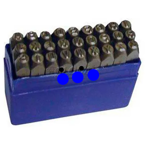 3/16" Import 27 Pc. Letter Steel Stamp Set