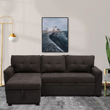 Reversible Sleeper Sectional Sofa Storage Chaise