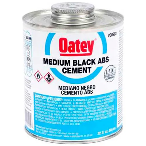 Oatey 30902 ABS Medium Black Cement 32 oz. - Pkg Qty 24