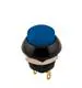 Pushbutton Switches Push Button, SPST-NO, Off-(On) 12mm, Raised, Blue, Panel Mount, IP67