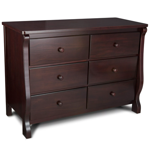 6 Drawer Dresser, Greenguard Gold Certified, Espresso Cherry