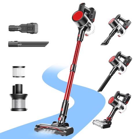 Atilioo Cordless Vacuum Cleaner  Removable Handheld Lightweight Stick Vacuum