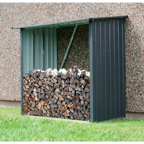 Galvanized Steel Shed, 35"L x 64-1/10"W x 60-3/5"H, Dark Gray