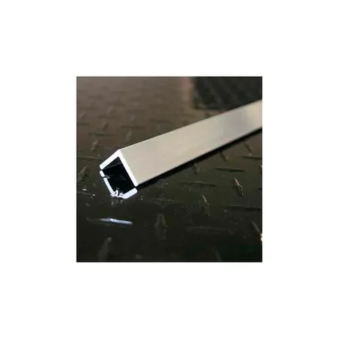 M-D® Aluminum Angle Equal Leg, 48"L x 2"W x 2"H x 1/8"D, Mill Silver