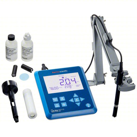 THERMO SCIENTIFIC Dissolved Oxygen Meter: Dissolved Oxygen/Temp, 300% DO Concentration - Max, LCD