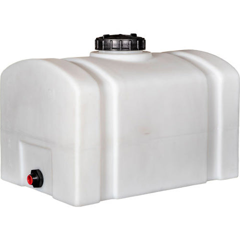 RomoTech 16 Gallon Plastic Storage Tank 82123889 - Domed with Flat Bottom